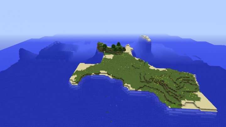 Minecraft island seed bedrock